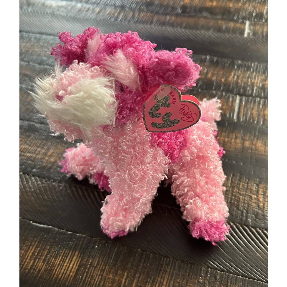 TY Beanie Baby Pinky’s Collection Pink Glitters the Dog Retired Y2K Collectible